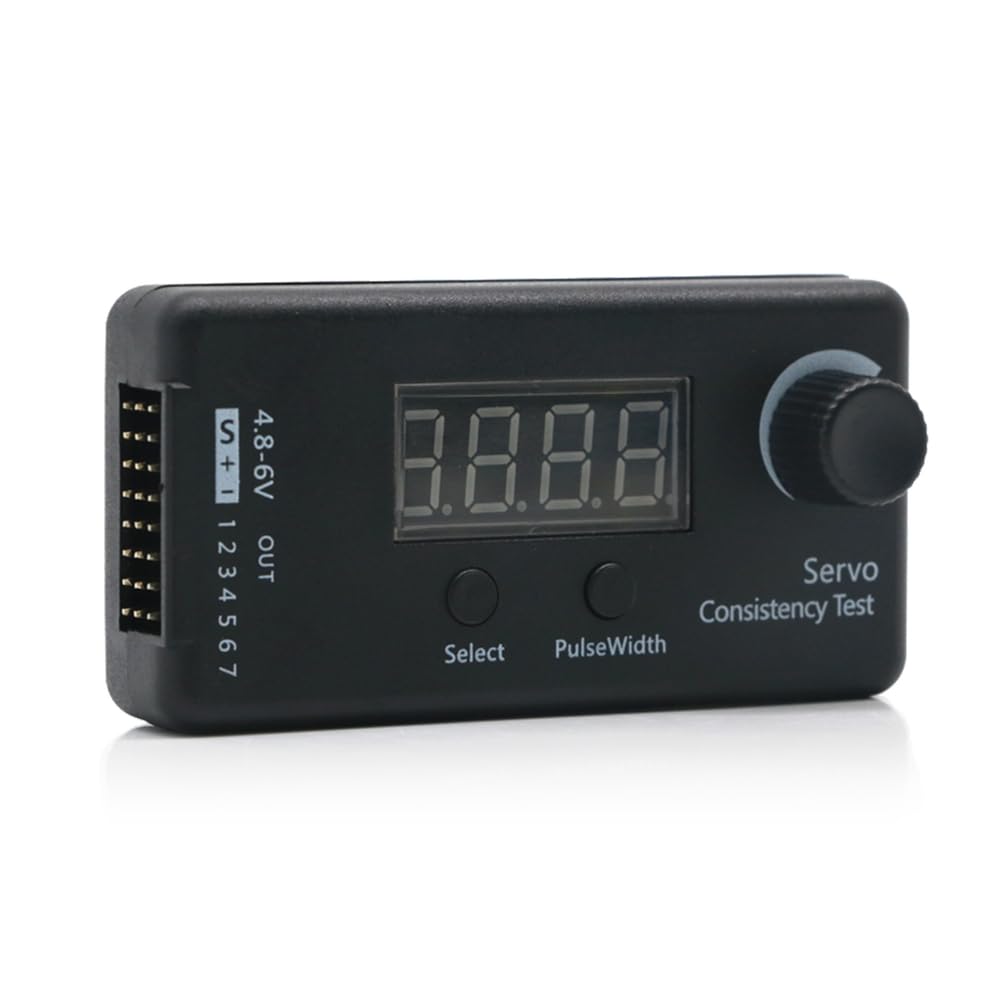 aneegfpv Digital Servo ESC Mini Consistency Tester DC 4.8-6V 3 Mode Servo Motors Steering Gear Measruement for RC Helicopter Car Tool