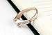 Yoursfs Promise Rings for Her 18K Rose Gold Plated Jewelry Rings Women CZ Engagement Rings Gift