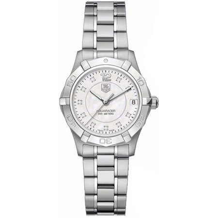 TAG Heuer Women's WAF1312.BA0817 "Aquaracer" Stainless Steel and Diamond Watch