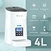 TSYMO Automatic Cat Feeder – 6 Meals Dog Food Dispenser with Anti-Clog Design, Timer Programmable, Voice Recording & Portion Control for Small & Medium Pets, 4 Litersthumb 1