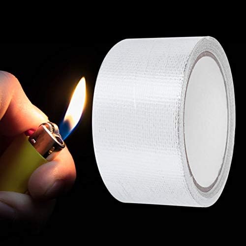 2Pcs Aluminum Foil Tape, 50mm x 10m Flame Retardant High Temperature