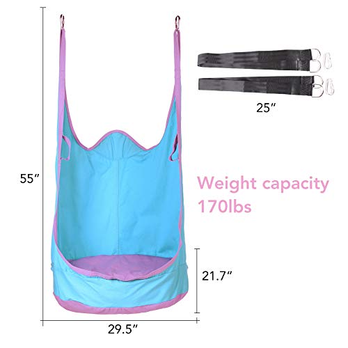 image for CO-Z Kids Pod Swing Seat Child Hanging Hammock Chair Indoor Outdoor Ki