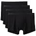 DAVID ARCHY Mens Underwear Ultra Soft Micro Modal Support Pouch Trunks Moisture Wicking Boxer Briefs for Men 4 Packs (S, Black)