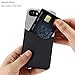 Tasikar Compatible with iPhone SE 2022/2020 Case/iPhone 7 Case/iPhone 8 Case with Card Holder Slot Wallet Case Leather and Fabric Design for iPhone SE (3rd Gen/2rd Gen) & iPhone 7/8 (Black)