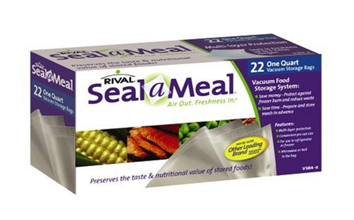 Seal-A-Meal VSB4-6 1-Quart Vacuum Sealer Bags, 22-Pack in Kuwait