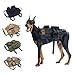 EJG Tactical Dog Molle Harness, with 3 Detachable Pouches & Velcro Area, No Pulling Design, Comfy Mesh Padding, Service Dog, Military Training, Hunting, Vest for Medium & Large Dog