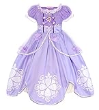 HenzWorld Sofia Costume Dress Princess Girls Birthday Party Cosplay Outfit 2t