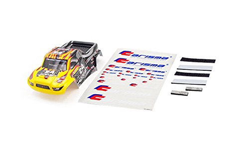 CARISMA GT24 Option Part - GT24T Car Body Painted And Decorated Body (Yellow/Black)(15713)