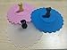 Yunko 3 Pcs Anti-dust Silicone Glass Cup Cover Coffee Mug Suction Seal Lid Cap (Cat)