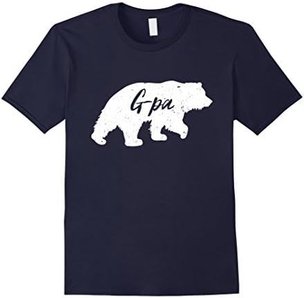 Men's G-pa Bear T-Shirt Gifts for G-pa Grandpa XL Navy