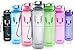 MAIGG Best Sports Water Bottle - 32oz- Eco Friendly & BPA-Free Plastic - for Running, Gym, Yoga, Outdoors and Camping - Fast Water Flow, Flip Top, Opens with 1-Click - Reusable with Leak-Proof Lid