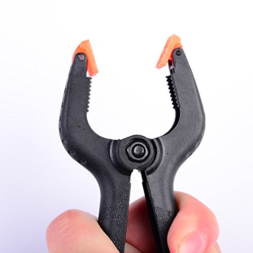 image for Hakutatz 6pcs Background Clamps Heavy Duty Studio Canvas Muslin Plasti