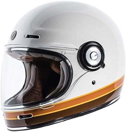 TORC T-1 Retro ISO Bars Vintage Glossy Black Gloss Black Approved ECE DOT Biker Motorcycle Size M