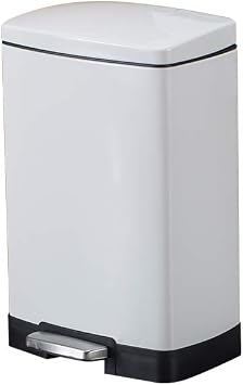 Amazon Smartbin 粉体塗装 メタル製 12l おしゃれ ゴミ箱 キッチン 蓋付き ペダル式ゴミ箱 音無し ダストボックス ホワイト Smartbin フタ付きゴミ箱 通販