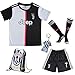 BIRDBOX Youth Sportswear C.Ronaldo Juve 7 Kids Home Soccer Jersey/Shorts Bag Keychain Football Socks Set (9-10 Years)