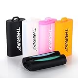 Upgrade 18650 Battery Holder Silicone Case 2 Pcs -- Anti-Slip,Anti-Scratch,Drop Resistant, Eco Friendly Retail Packing, THORVAP Soft Silicone Sleeve Cover for 18650 Batteries