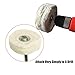 GoodtoU Buffing Polishing Wheel For Drill - 5 PACK Aluminum Drill Buffer Attachment Flannelette Rims With 1/4