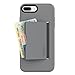 Incipio Stowaway iPhone 8 Plus & iPhone 7 Plus Case with Credit Card Slot Holder and Integrated Stand for iPhone 8 Plus & iPhone 7 Plus - Gray/Charcoal