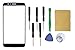 Black Outer Front Screen Glass Lens Replacement for LG Stylo 3 LS777+Tools