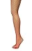 JAVEL Women's Plus Size Industrial Diamond Net Tights in Red