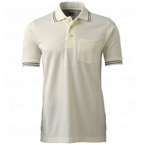 Champro Mens Dri-Gear Umpire Polos Large Cream