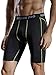 Neleus Men's 3 Pack Compression Short,047,Black,Grey,Navy Blue,US M,EU L