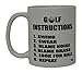 Rogue River Tactical Best Funny Golf Coffee Mug Golf Instructions Novelty Cup Joke Great Gag Gift Idea For Office Work Adult Humor Employee Boss Golfers
