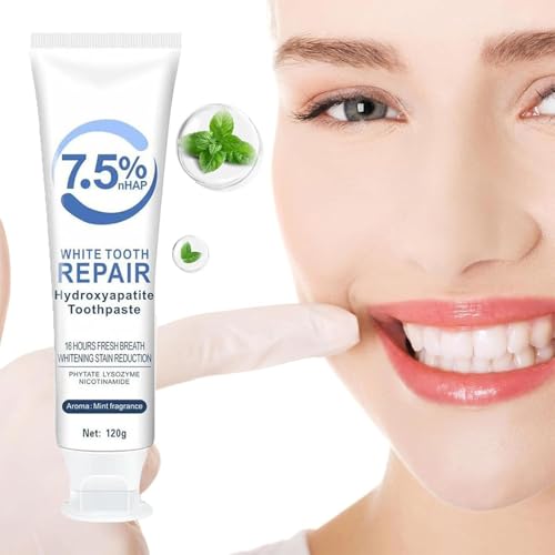 HYDROXYAPATITE TOOTHPASTES FOR ENAMEL PROTECTION AND TOOTH STRENGTHENING, GENTLE MINT, FRESH BREATH, DAILY USE FOR ORAL HEALTH(4.23OZ) (1)