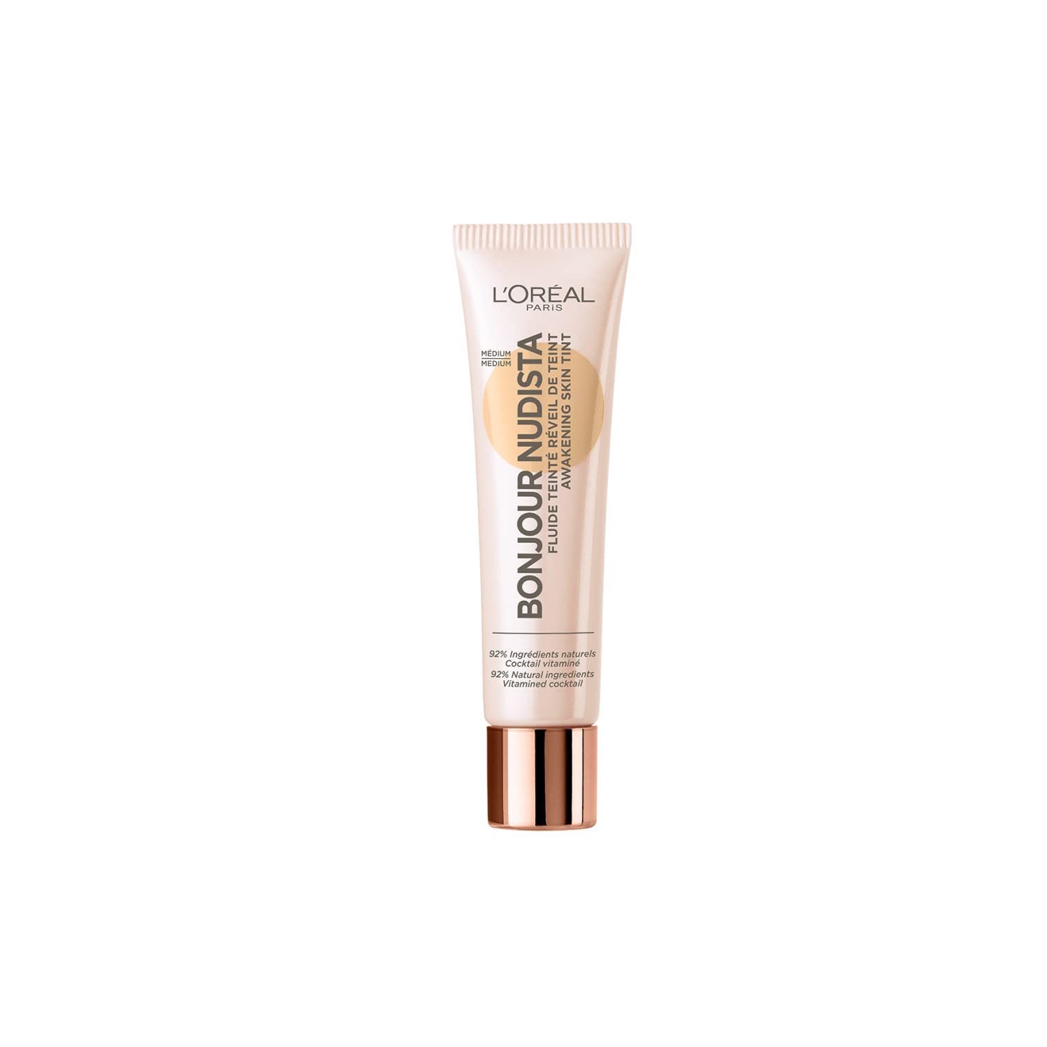 L'Oreal Paris Bonjour Nudista Skin Tint, Medium Cream, 30 g (Pack of 1)