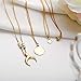 Luxcastle Coin Moon Multilayer Necklace Fashion Women Sequins Pendant Necklace Long Chain