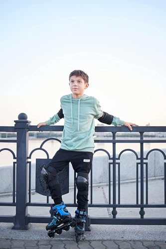 2PM Sports Adjustable Inline Skates for Girls and Boys Women Men, Sizes 30-33, 34-37, 38-41 and 42-44