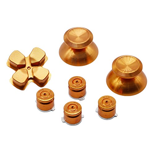 ElementDigital® Joysticks Kit for PS4, Metal Bullet Joysticks Thumbsticks with ABXY Bullet Buttons and D-pad for PS4 DualShock 4 Controller Mod Kit - Thumbnail 5