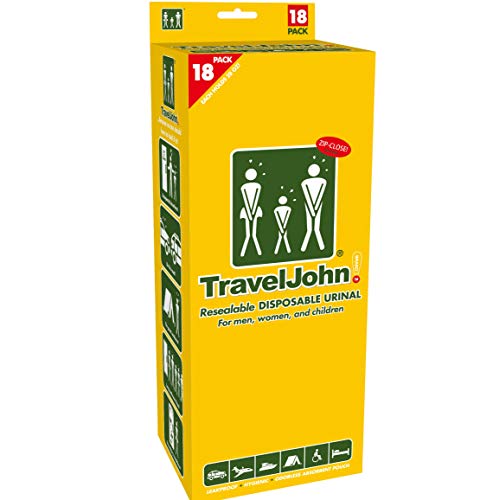 TravelJohn-Disposable Urinal (6 Pack) (.18 Disposable Bags)