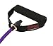 SPRI Deluxe Xertube Resistance Band Exercise Cords with Foam Padded Handles, Purple, Very Heavy