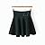 Gaorui Womens Knitted High Waist Short Plain Flared Skirt Pleated Skater Mini Dress
