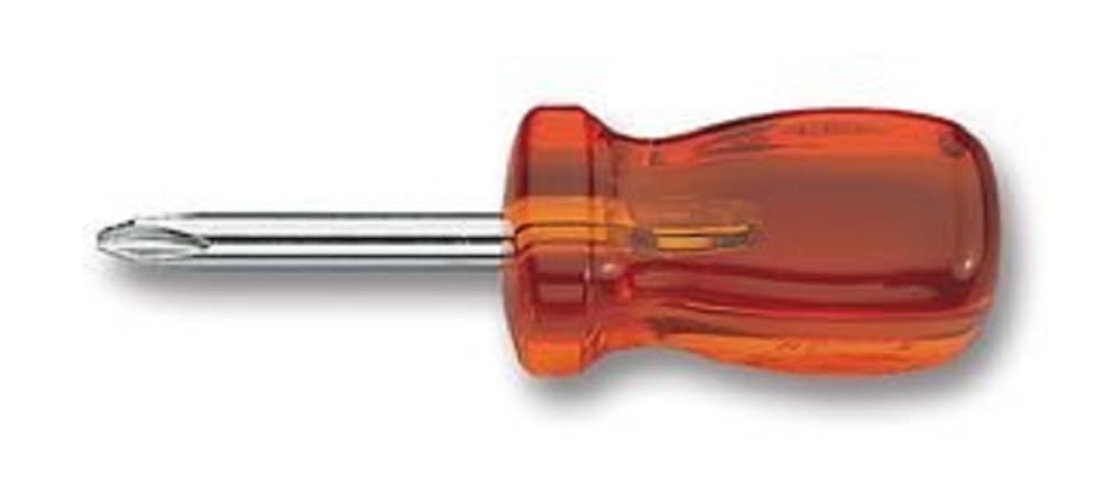FACOM APB.1X40 Series APB Isoryl Screwdriver for Phillips Screws, Short Blade, 90 mm Length