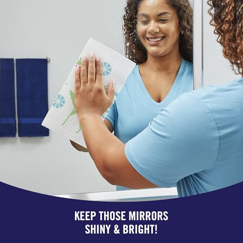 SPARKLE PICK-A-SIZE PAPER TOWELS, SPIRITED PRINTS, 6 DOUBLE ROLLS = 12 REGULAR ROLLS, EVERYDAY VALUE PAPER TOWEL WITH FULL AND HALF SHEETS