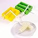 Helpcook Silicone Popsicle Molds Ice Pop Molds with Lid, BPA-Free, Set of 2 Different Shapes, Yellow and Green