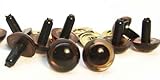 Sassy Bears 7.5mm Translucent Brown Safety Eyes for Bear, Doll, Puppet, Plush Animal and Craft - 10 Pairs