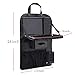 Pushingbest Car Seat Back Organizer, Foldable Car Dining Table Touch Screen Tablet Holder Bottles Holder Multifunctional Car Back Seat Organizer (Black 1)