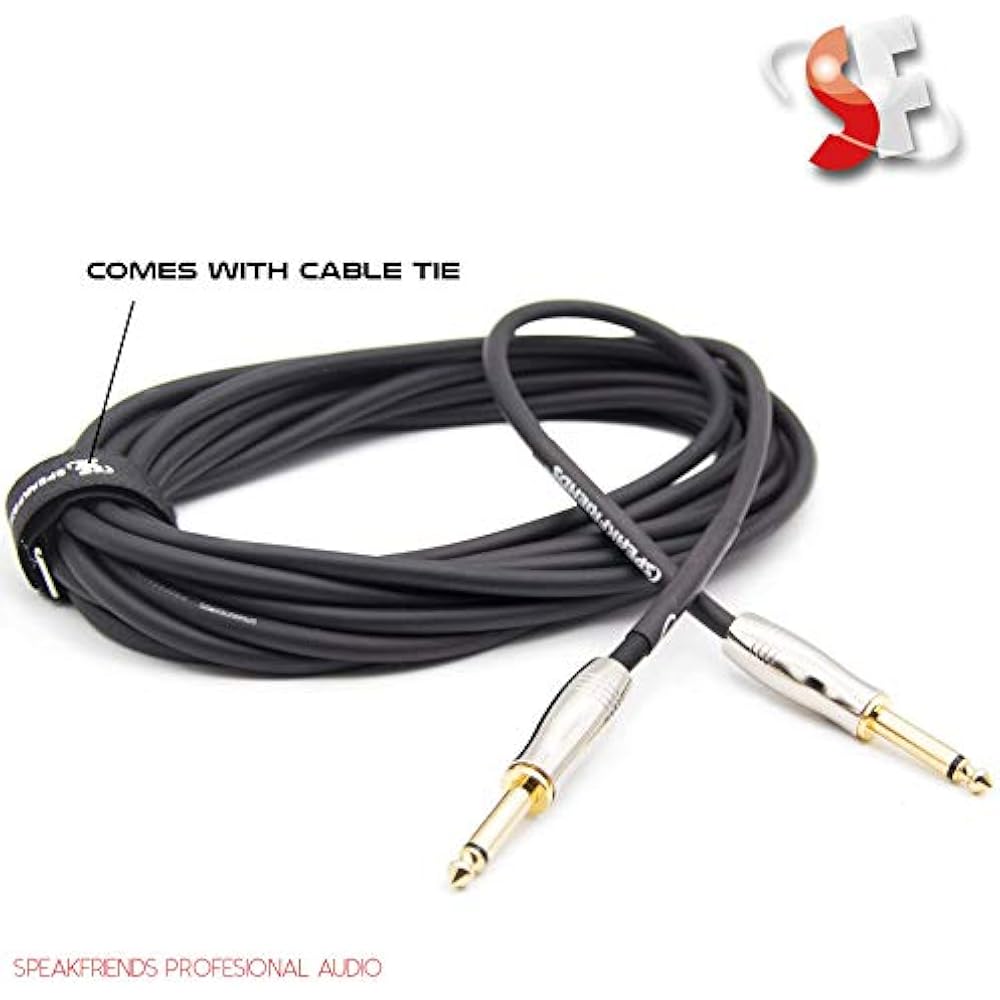 20ft Guitar Instrument Cable, Patch Cords, StraighttoStraight