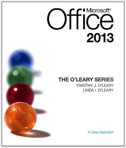 The Oleary Series Microsoft Office 2013 Linda I Oleary - 