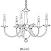 Progress Lighting P4346-10 5-Light Americana Chandelier with Delicate Arms and Decorative Center Column, Polished Brass