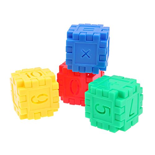 Chinatera Plastic Number Pattern Building Blocks Educational Toy Kids Gift Sets