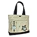 Chala Canvas Pocket Tote with Sea Turtle - Sand