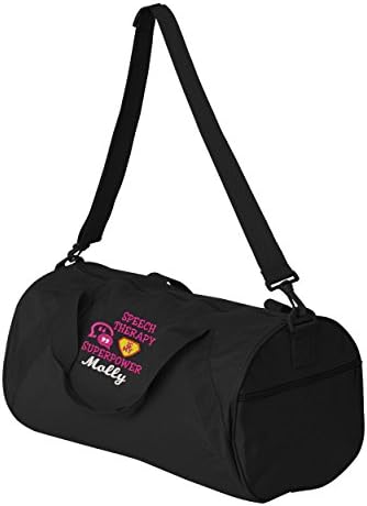 Speech Therapy Is My Superpower Personalized Embroidered Duffle Bag