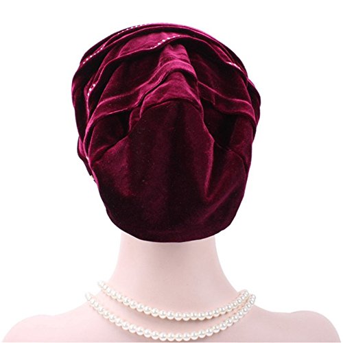 Zhengpin Women Underscarf Cap Hijab Bonnet Muslim Full Cover Hijab with Diamond - Thumbnail 2