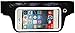 Smartphone Exercise and Running Belt for iPhone 6 6S 6 Plus, Samsung Galaxy S8 S7 S6 & More (Black)