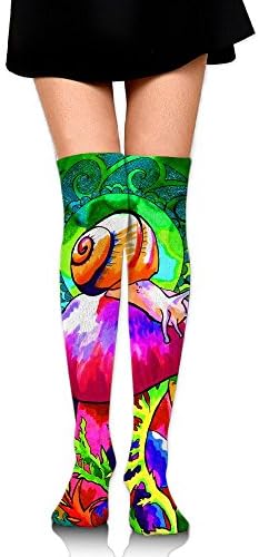 Snail Magic Mushroom Men Women Comfortable Long Socks Knee High Stockings Socks Colorful Patterned Sport Socks Great For Workout,Sport,Outdoor!