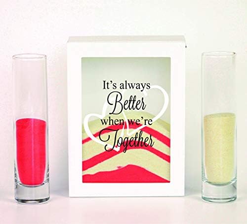 Streamside Shoppe Sand Ceremony Set, It's Always Better When We're Together, Shadow Box Wedding, Vow Renewal, Unity Sand Ceremony Set, Beach Wedding Decor, Unity Candle Set, Destination Wedding